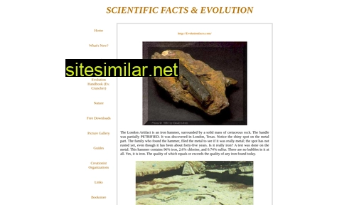 evolutionfacts.com alternative sites