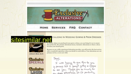 exclusivealterations.com alternative sites