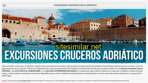 excursionescrucerosadriatico.com alternative sites