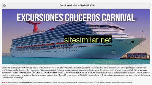 excursionescruceroscarnival.com alternative sites