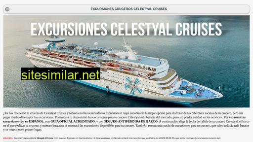 excursionescruceroscelestyal.com alternative sites