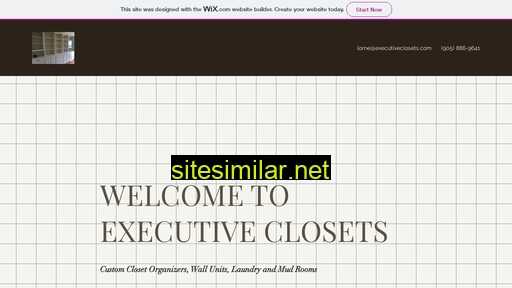 executiveclosets.com alternative sites