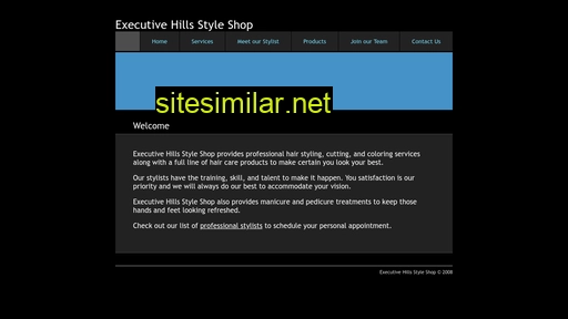 executivehillsstyleshop.com alternative sites