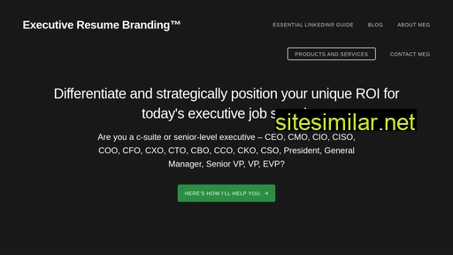 Executiveresumebranding similar sites