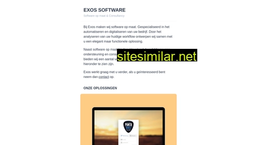 Exos-software similar sites