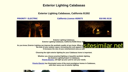 exteriorlightingcalabasas.com alternative sites