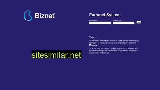 extranet.biznetnetworks.com alternative sites