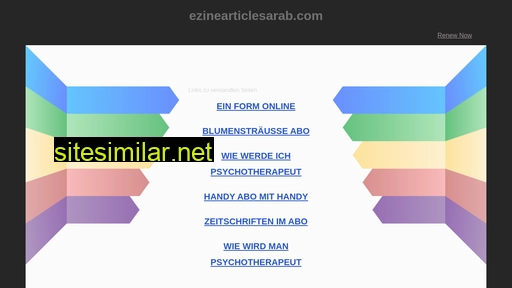 ezinearticlesarab.com alternative sites