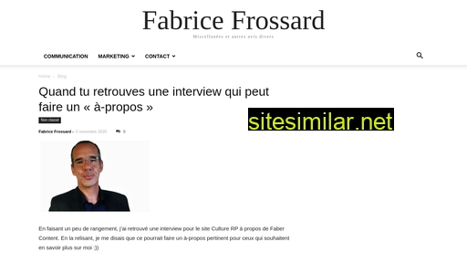 fabrice-frossard.com alternative sites