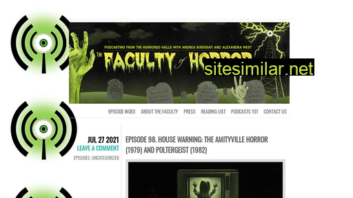 Facultyofhorror similar sites