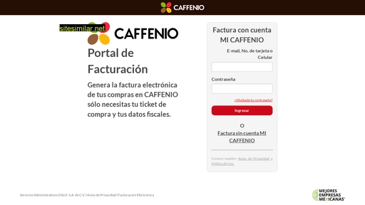 facturaciondrive.caffenio.com alternative sites