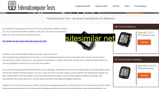 fahrradcomputertests.com alternative sites