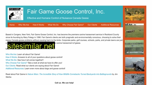 fairgamegoosecontrol.com alternative sites