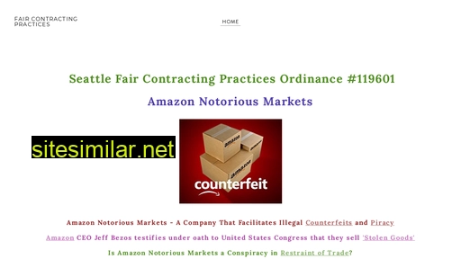 Faircontractingpractices similar sites