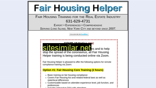 Fairhousinghelper similar sites