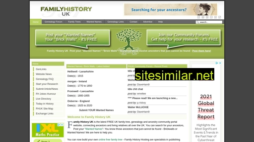 familyhistory.uk.com alternative sites