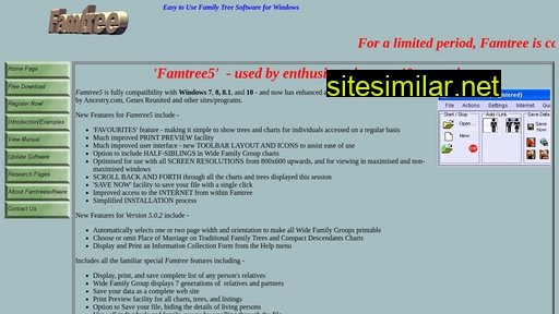 famtreesoftware.com alternative sites