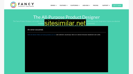 fancyproductdesigner.com alternative sites