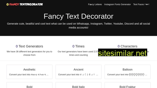 fancytextdecorator.com alternative sites