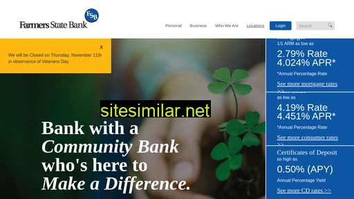 farmersstatebank.com alternative sites