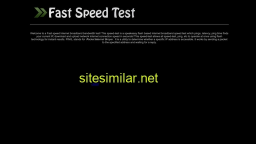 fast-speed-test.com alternative sites