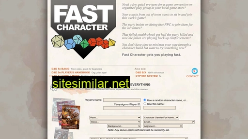fastcharacter.com alternative sites