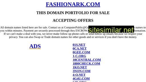 fashionark.com alternative sites