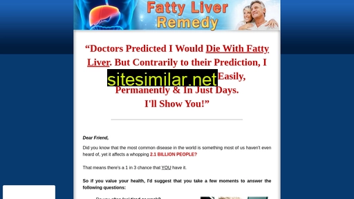 fattyliverremedy.com alternative sites