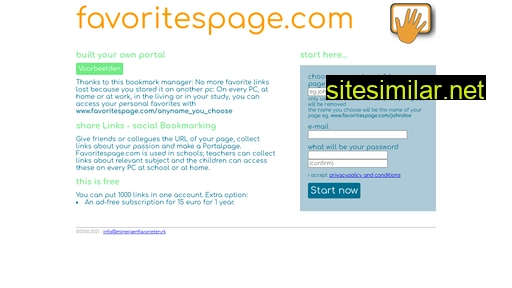 favoritespage.com alternative sites