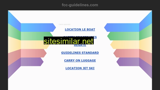 Fcc-guidelines similar sites