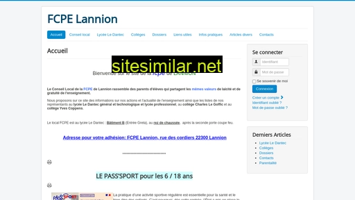 Fcpe-lannion similar sites