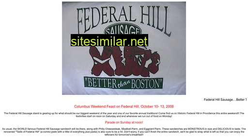 federalhillsausage.com alternative sites