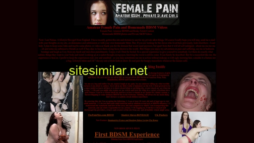 Femalepain similar sites
