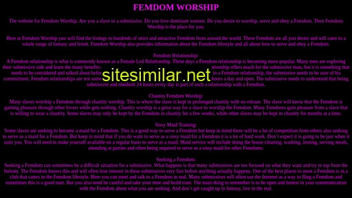 Femworship similar sites