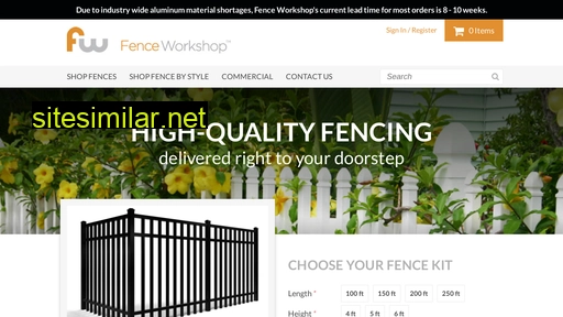Fenceworkshop similar sites