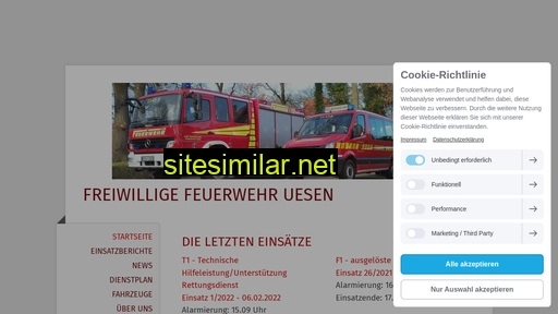 feuerwehr-uesen.com alternative sites