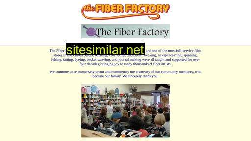 fiberfactory.com alternative sites