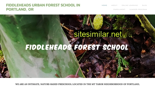 fiddleheadsurbanforestschool.com alternative sites