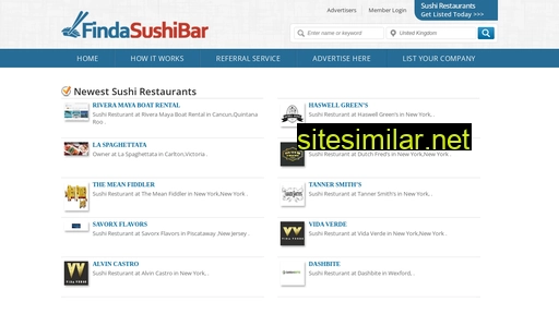 findasushibar.com alternative sites