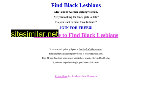 findblacklesbians.com alternative sites