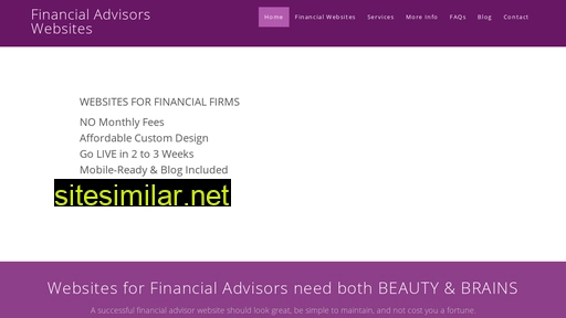 Financialadvisorswebsites similar sites