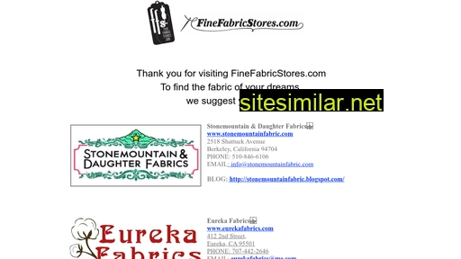 Finefabricstores similar sites