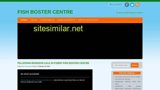 fishbostercentre.com alternative sites