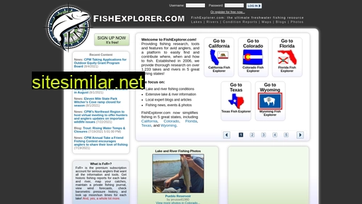 fishexplorer.com alternative sites