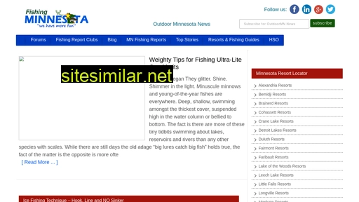 fishingminnesota.com alternative sites