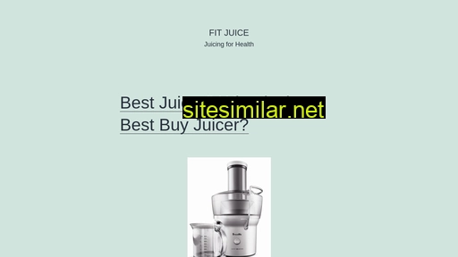Fit-juice similar sites