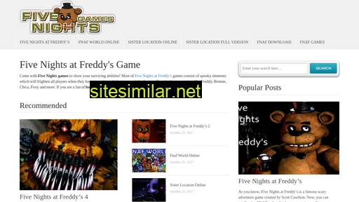 fivenightsgames.com alternative sites
