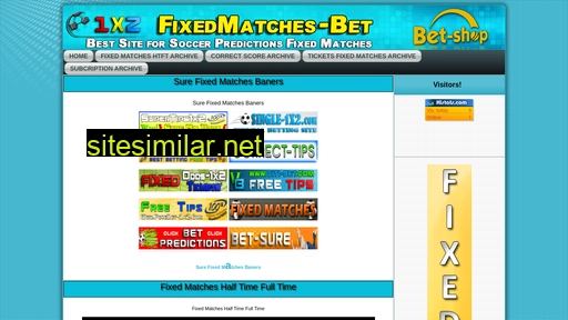 fixedmatches-bet.com alternative sites