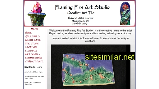 Flamingfireartstudio similar sites