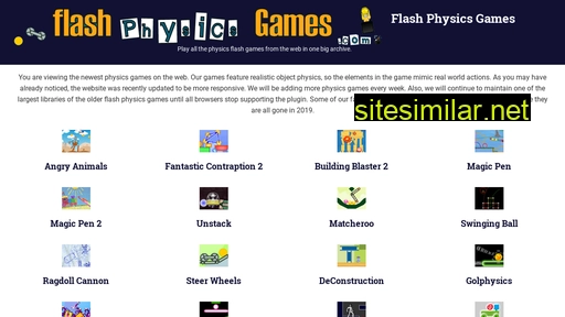 flashphysicsgames.com alternative sites
